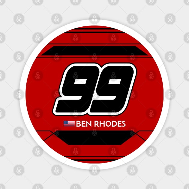 Ben Rhodes #99 2023 NASCAR Design Magnet by AR Designs 